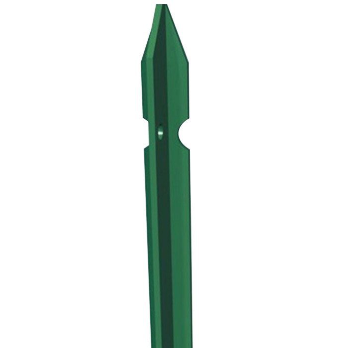 Grüner plastifizierter T-Stab 175x3x3 cm