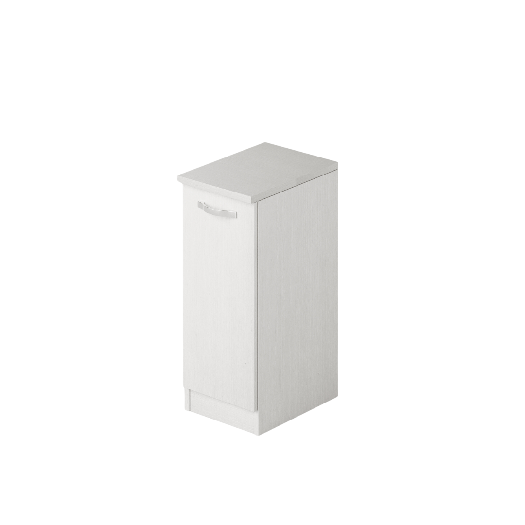 Base cabinet for laundry room with 1 door, White color H85.5x36x50cm