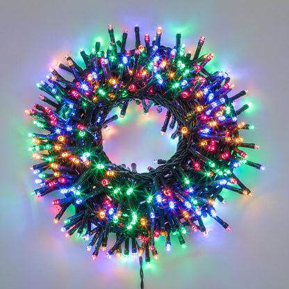 MiniCluster ø6cm NTL 2000 LED MULTICOLOR 4+40,5m in Spule aus Weihnachtslichtern