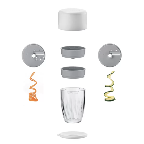 Guzzini white manual spiralizer