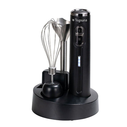 Rechargeable Wireless Immersion Blender Plastic-Stainless Steel Black