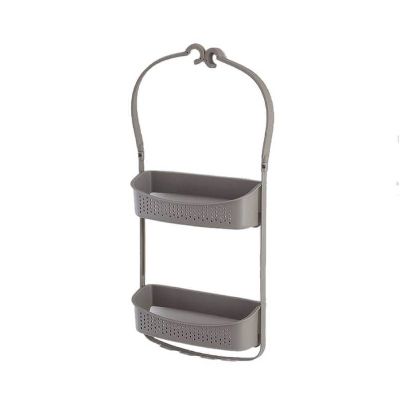 Double dove gray shower shelf - Fox Collection