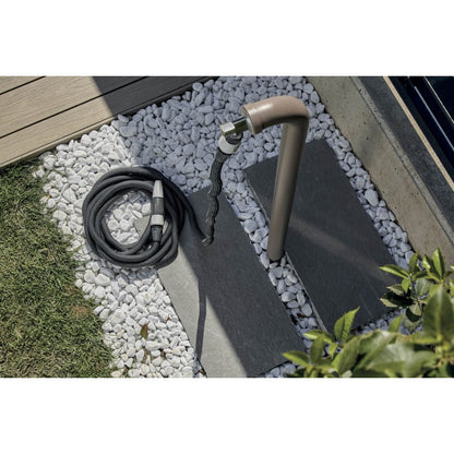 Self-extending fabric hose made in Italy - Aquapop Gray Easy 30 m