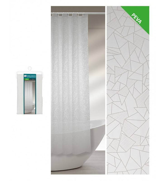 Geometric Pattern Shower Curtain 180 X 200