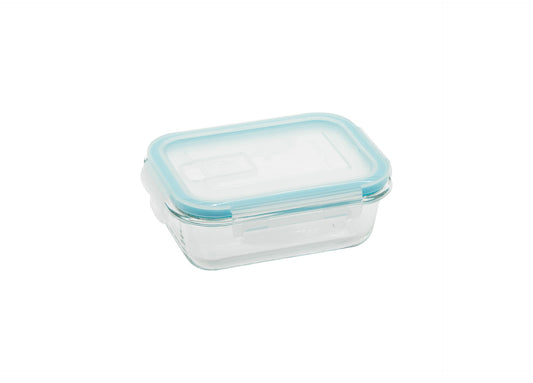 Rectangular Container With Lid Without Vent 370 Ml Glass