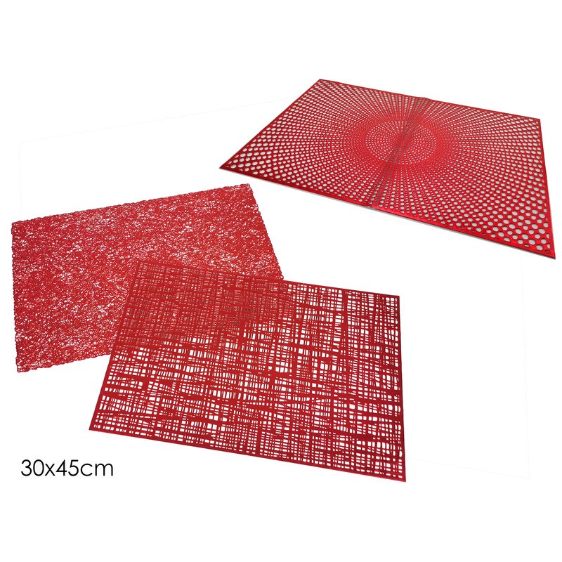 Red Christmas placemat cm 30 x 45 pcs 1