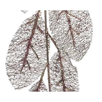 Blush pink leaves garland H190 cm