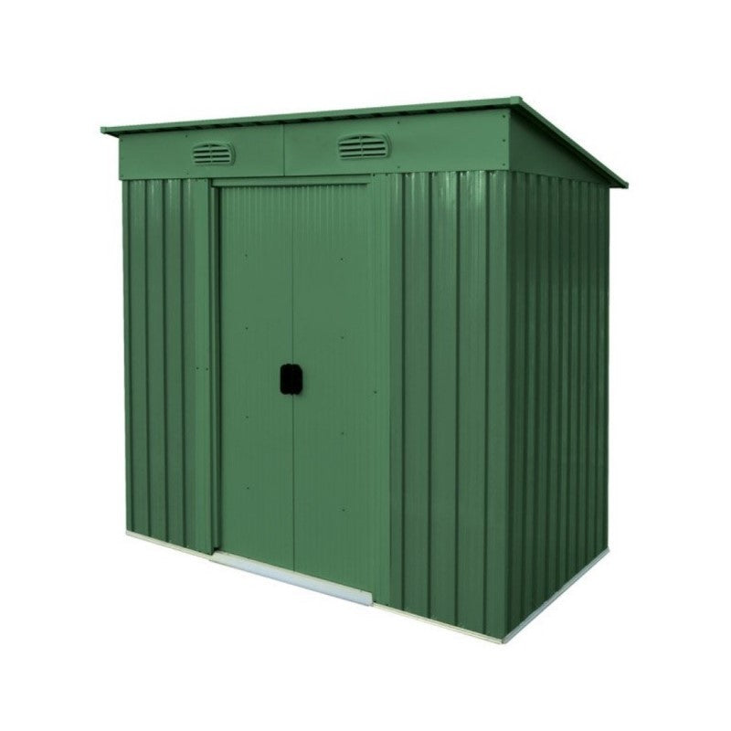 Garden box in metal MAISONETTE green 121x194x h181 cm