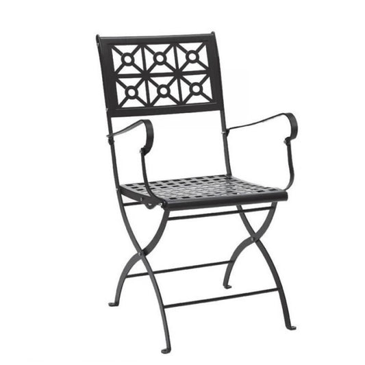 Isotta Anthracite Garden Armchair Chair