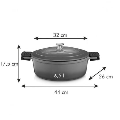 Bordeaux roasting pan with lid 32x26 cm