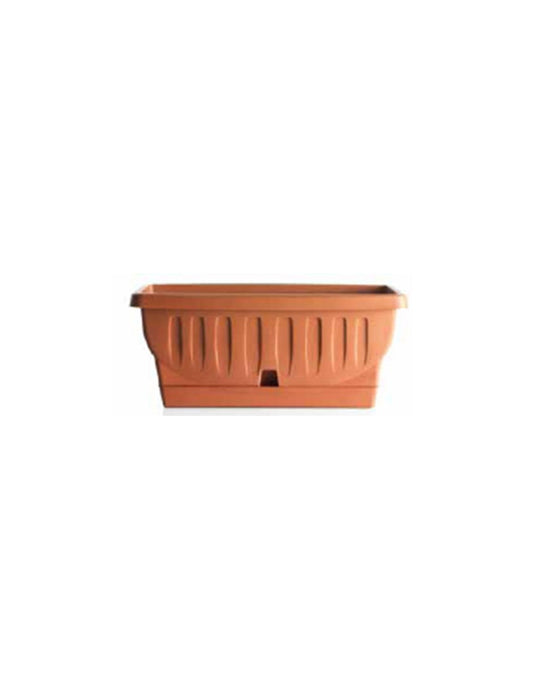 Natura planter 100 cm Terracotta