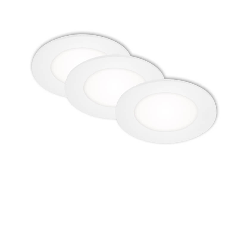 LED recessed luminaire Ø 8.6 cm 3x3W 350lm white