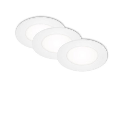 Luminaria LED empotrable Ø 8,6 cm 3x3W 350lm blanco