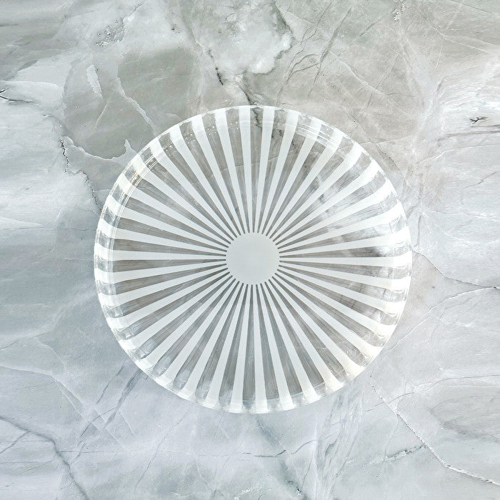 Round tray Guzzini Dolcevita mother of pearl