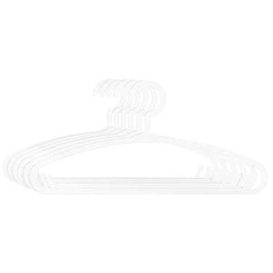 Set of 6 white hangers