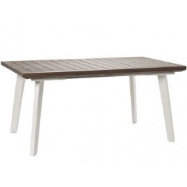 Harmony Extendable White - Cappuccino Table 160x100 cm