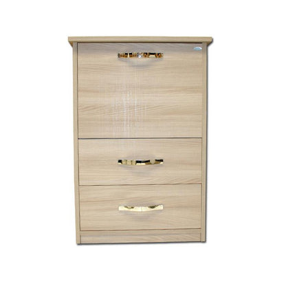 Mueble tabla de planchar Olmo en madera de melamina con 3 cajones 44x57xH.89 cm