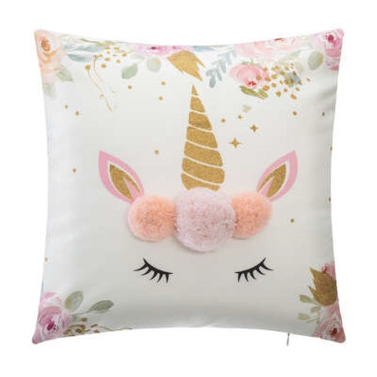 Unicorn cushion L39 x D 19 x H39 cm