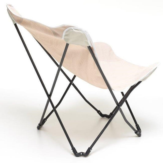 Breeze Dove Gray Tubular Iron Relax Armchair