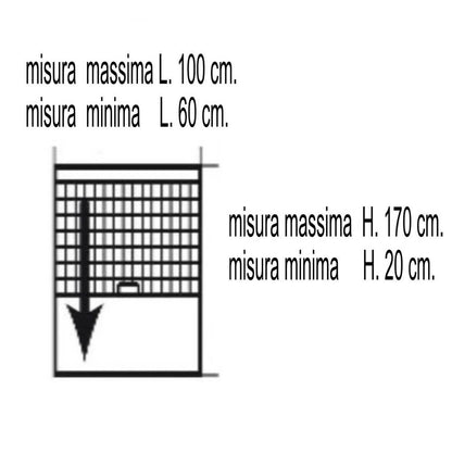 DÜNNE VERTIKALE 100X170 WEISS