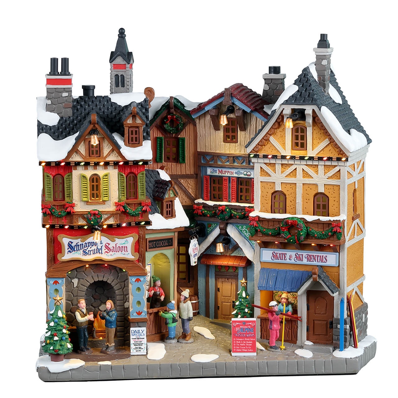 Lemax Alpine Winter Shops B/O – Alpine Wintershops B/O für das Weihnachtsdorf