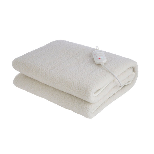 Electric Synthetic Wool Heated Blanket 150x80cm - 3 Power Levels