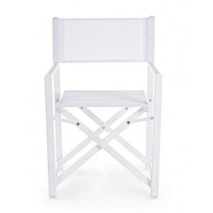 Silla de director Bizzotto blanca taylor garden home plegable Iperbriko