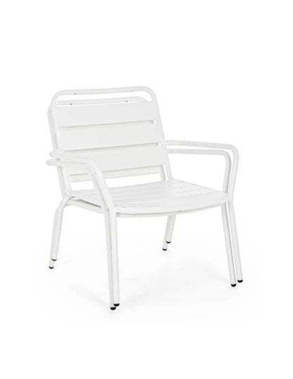 Poltrona de exterior blanca 65x74x71h cm