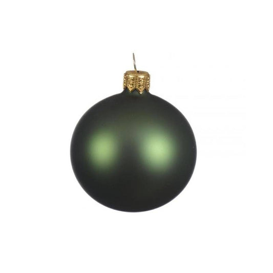 Dekorative mattgrüne Weihnachtskugel Durchmesser 15 cm