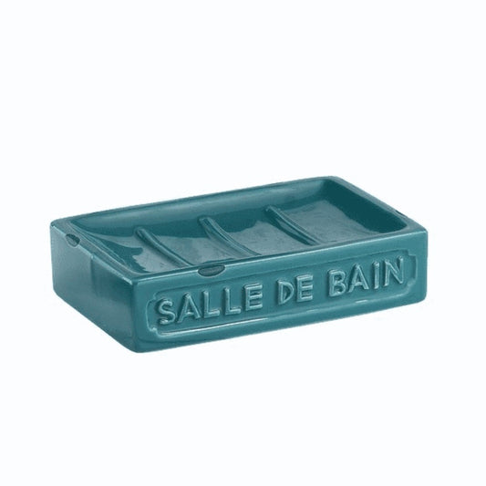 Vivienne Gedy blue ceramic soap dish