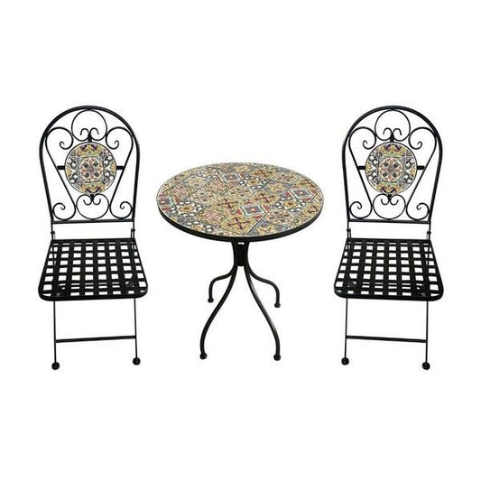 Garden set table and chairs Ischia Cell. D60 cm