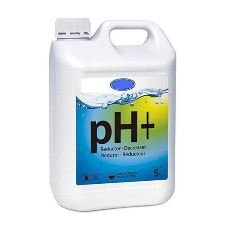 Ph corrector for swimming pools, 5 liter PH PIU bottle