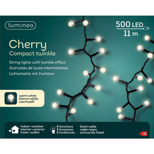 Cherry Christmas light white 500 led 11 meters