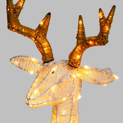 Luces navideñas Reno 3D H85cm 160 LED Serie LHC