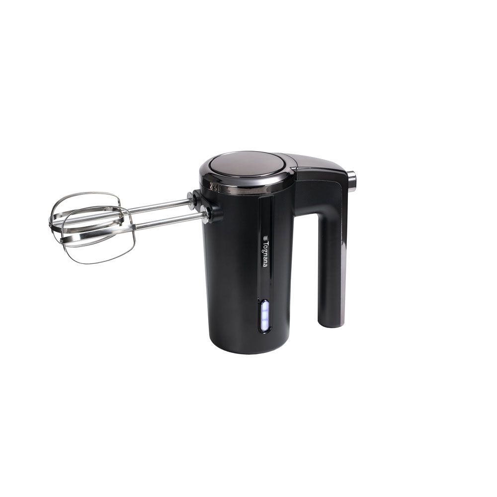 Rechargeable Cordless Hand Mixer Plastic-Stainless Steel Black