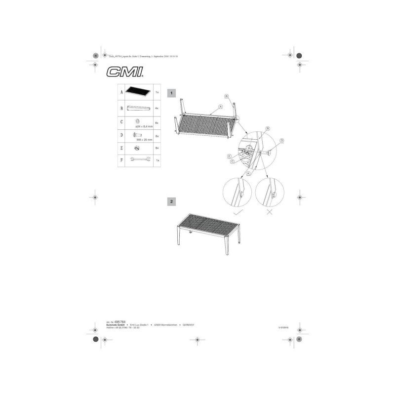 Anthracite aluminum garden lounge set with 4-piece TARANTO Gray cushions