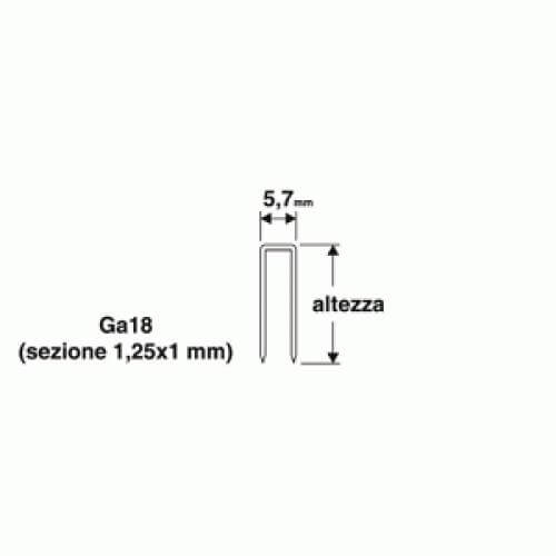 Grapas 25X5,7Mm 1000Pz Para Grapadoras/Clavadoras Valex