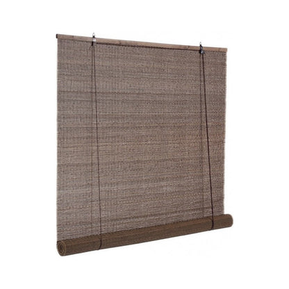 Dora curtain in dark brown bamboo 120x260 cm