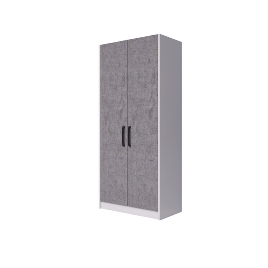 Cement Color Wardrobe without Drawers, 210x90x52cm