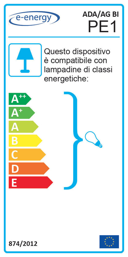 Aplique 1xE27 con Ganchos Cromados y Cristal Rayado Blanco.