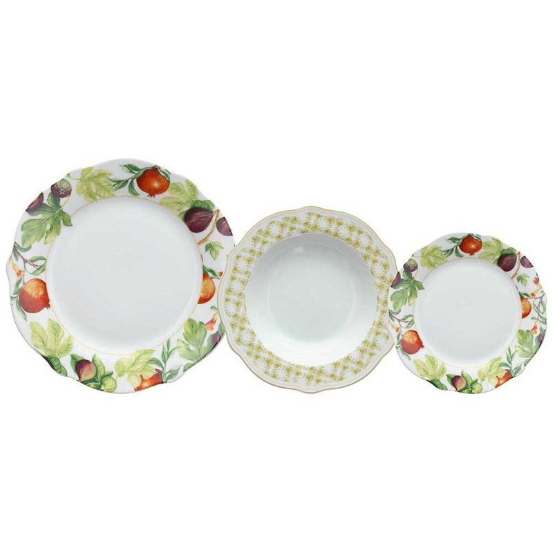 Vajilla 18 Piezas Porcelana Florencia Multicolor