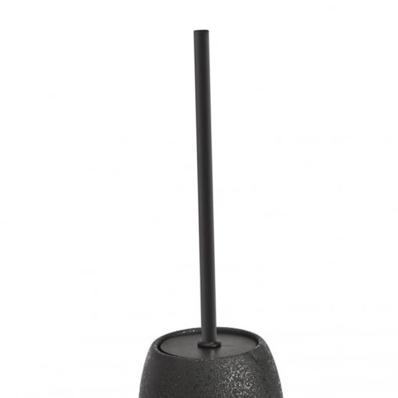 Elegant black toilet brush holder from the Ibiza series.