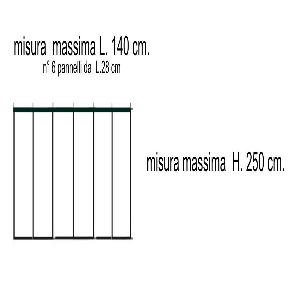 Gardinen-Moskitonetz 140 x 250 cm grau schwarz weiß ECCO STRIP