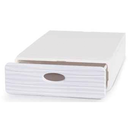 Qbox White storage box 28x40xH9 cm