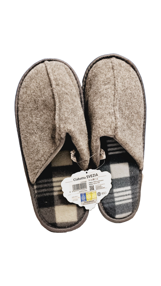 Polyester and TPR Sweden Slipper