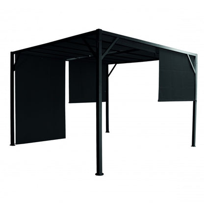 Black cube gazebo 300x300xH210 cm