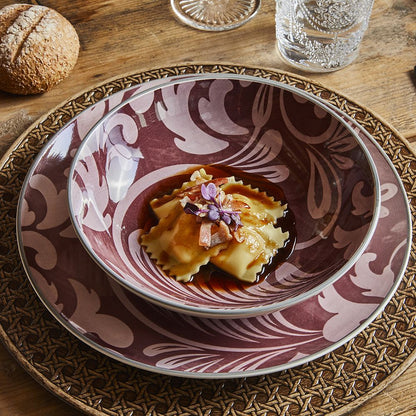 Plate Service 18 Pieces Louise O Acanto B Red Stoneware