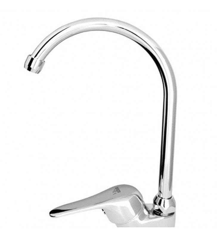 Sink mixer with high spout from the Joy series, chromed.