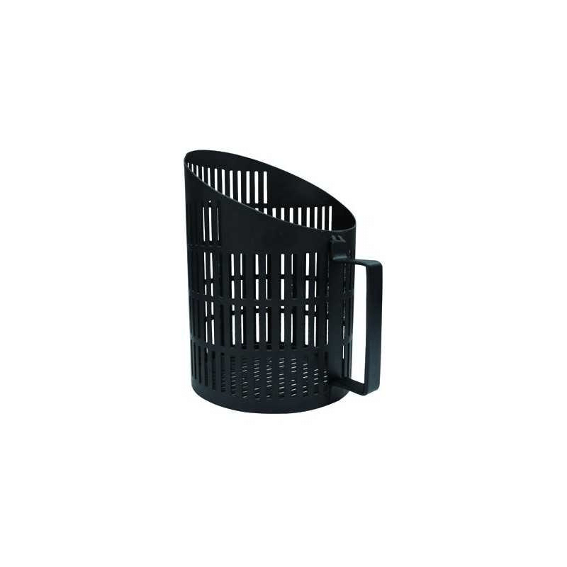 Shovel For Pellet Vigor Black Steel Perforated 15X18,5X22