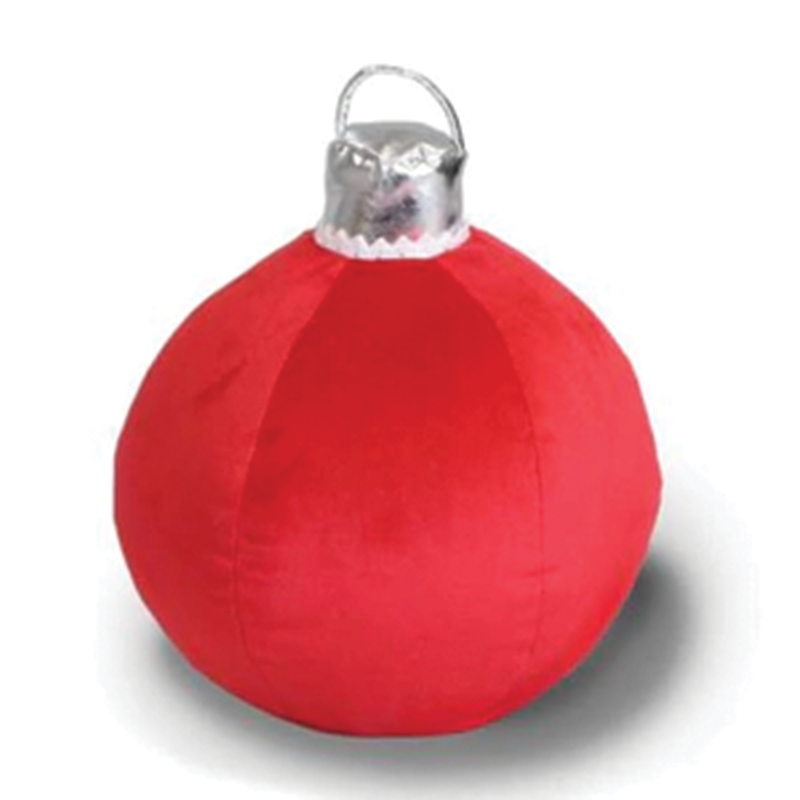 Cojín bola Navidad rojo Ø40 cm